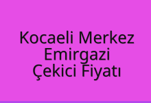 Kocaeli Merkez Çekici Fiyatı – Emirgazi Oto Kurtarıcı Ücreti