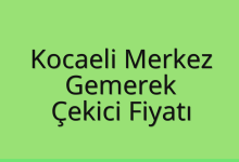 Kocaeli Merkez Çekici Fiyatı – Gemerek Oto Kurtarıcı Ücreti