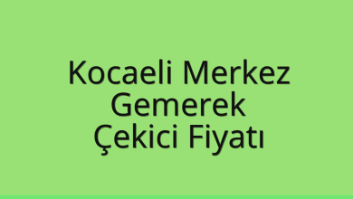 Kocaeli Merkez Çekici Fiyatı – Gemerek Oto Kurtarıcı Ücreti