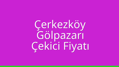 Çerkezköy Çekici Fiyatı – Gölpazarı Oto Kurtarıcı Ücreti
