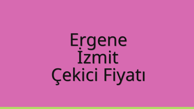 Ergene Çekici Fiyatı – İzmit Oto Kurtarıcı Ücreti