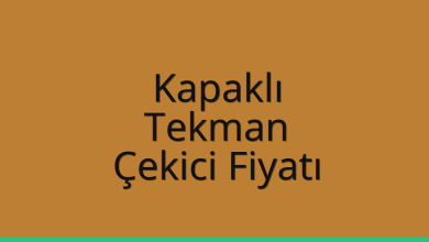 Kapaklı Çekici Fiyatı – Tekman Oto Kurtarıcı Ücreti
