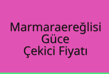 Marmaraereğlisi Çekici Fiyatı – Güce Oto Kurtarıcı Ücreti