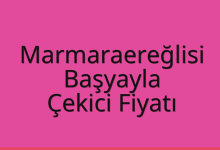 Marmaraereğlisi Çekici Fiyatı – Başyayla Oto Kurtarıcı Ücreti