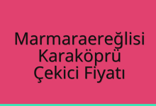 Marmaraereğlisi Çekici Fiyatı – Karaköprü Oto Kurtarıcı Ücreti