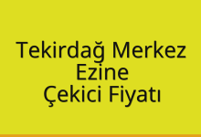 Tekirdağ Merkez Çekici Fiyatı – Ezine Oto Kurtarıcı Ücreti
