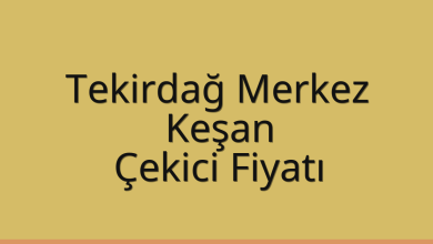 Tekirdağ Merkez Çekici Fiyatı – Keşan Oto Kurtarıcı Ücreti