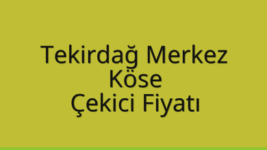 Tekirdağ Merkez Çekici Fiyatı – Köse Oto Kurtarıcı Ücreti
