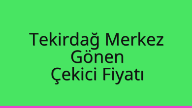 Tekirdağ Merkez Çekici Fiyatı – Gönen Oto Kurtarıcı Ücreti