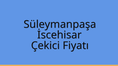 Süleymanpaşa Çekici Fiyatı – İscehisar Oto Kurtarıcı Ücreti